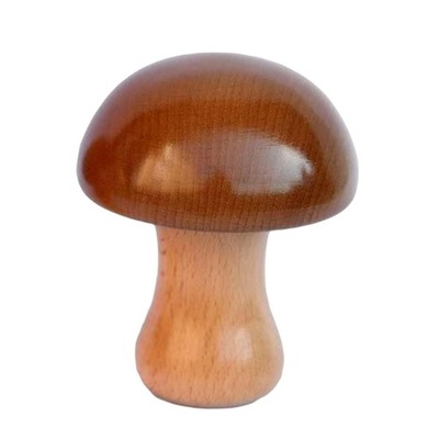 Drewniana nakręcana pozytywka Mushroom Brown