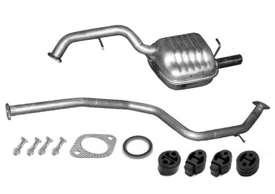 Глушители гаситель конечный труба средняя mazda 5 cr19 - 2.0 td rok 2005-2010 фото №1