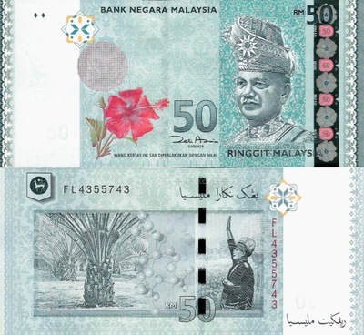 Malezja 2009 - 50 Ringgit - Pick 50 UNC