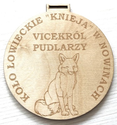 MEDAL MYŚLIWSKI VICEKRÓL PUDLARZY LIS