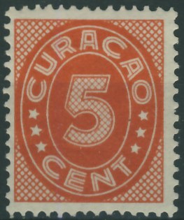 Kolonie hol. Curacao 5 cent. - Cyfry