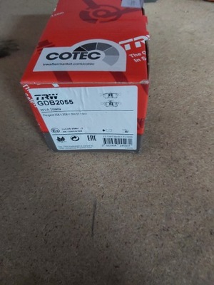 Тормозные колодки тормозные trwgdb2055 peugeo 308 фото №1