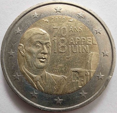 1875 - Francja 2 euro, 2010