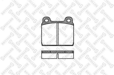 КОЛОДКИ ГАЛЬМІВНІ VW TRANSPORTER T2 75-79 ПЕРЕД