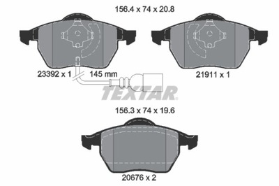 ZAPATAS HAM. VW P. A3/GOLF 4/TT/OCTAVIA/LEON 1 130-  