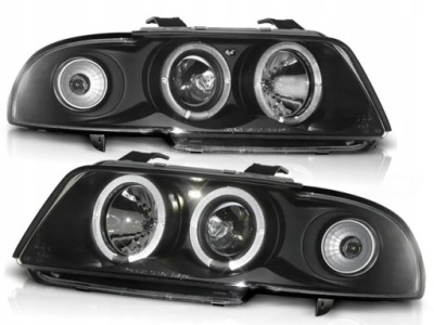 Фонари audi a4 b5 95-98r angel eyes кольца led sonar черный фото №1