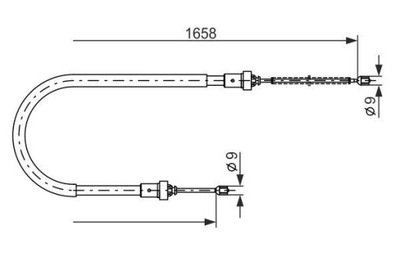 149080 BOSCH CABLE FRENOS 1 987 482 234 PIEZAS BOSCH  