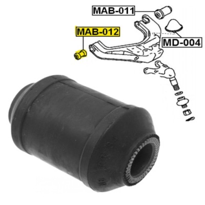 Втулка рычага передний hyundai galloper ii 2000-2003 фото №1