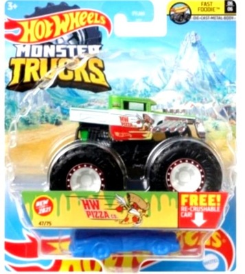 PIZZA HW Truck Auta Hot Wheels 1:64 Monster Trucks