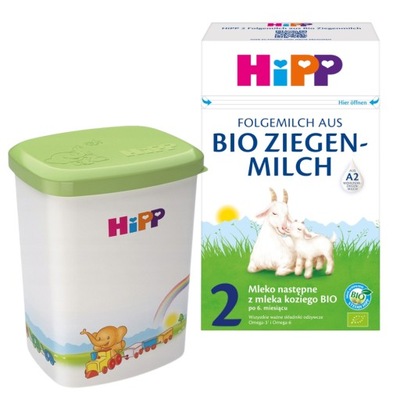 HiPP 2 Mleko z mleka koziego Bio 400g + pojemnik