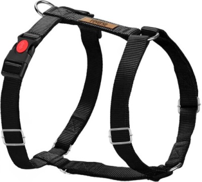 Szelki spacerowe Reverse regulowane bezuciskowe czarne/czerwone roz. M
