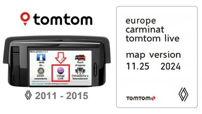 MAPAS RENAULT CARMINAT TOMTOM LIVE LAGUNA CLIO 2024  