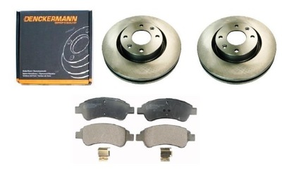 Тормозные диски тормозные колодки citroen xsara picasso перед 266m kpl фото №1