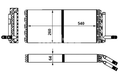 MAHLE ОБОГРЕВАТЕЛЬ 260X540X64MM MERCEDES INTEGRO O 550 INTOURO