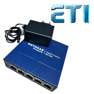 NETGEAR GS105 V5, 5xGIGABIT RJ45 + ZASILACZ eti