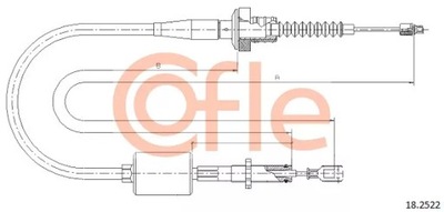 Cofle 18.2522 cięgło, управление сцеплением фото №1