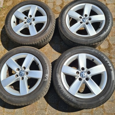 RUEDAS 16'' 5X112 VW GOLF TOURAN JETTA PASSAT CADDY 205/55 R16 NEUMÁTICOS 2023R  