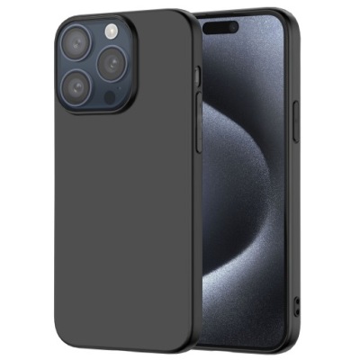 Etui silikonowe czarne do iPhone 15 Pro Max (6,7 Cala)