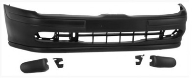 Бампер передній renault megane scenic 95-99 чорний фото №1