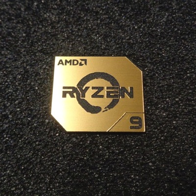 AMD RYZEN 9 CPU PC LOGO naklejka emblemat 428g