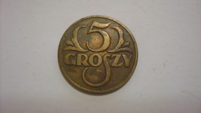 Moneta 5 groszy 1928 stan 3
