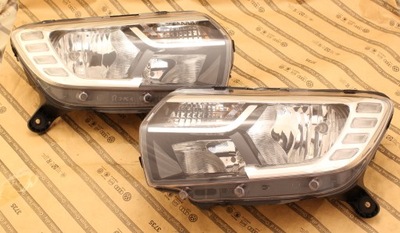 Dacia sandero logan 2 fl lift 17-20 лампа лампи перед led фото №1