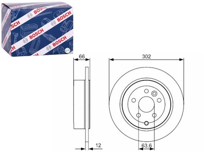 DISCOS DE FRENADO 2SZT. PARTE TRASERA LAND ROVER FREELANDER 2 2.2D 10.06-10.14  