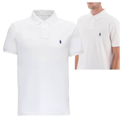 TREND Polo koszulka polo męska biała Koszula sportowa 100% bawełna XL