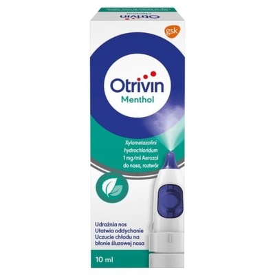 Otrivin Menthol 1mg/ml, aerozol do nosa, 10ml