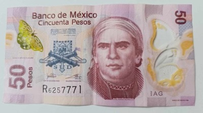 Meksyk - 50 pesos -2019r - polimer