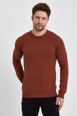 Sweter męski Kawa 100 bawełna roz. M