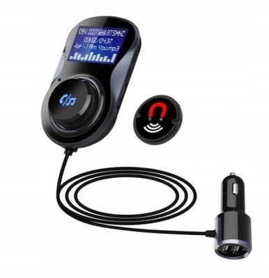 Transmiter FM MP3 USB SD LCD ZESTAW GŁOŚNOMÓWIĄCY