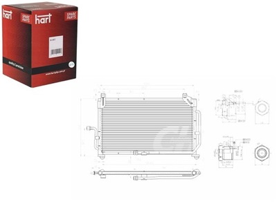 КОНДЕНСАТОР КОНДЕНСАТОР КОНДИЦІОНЕРА MATIZ 98- HART