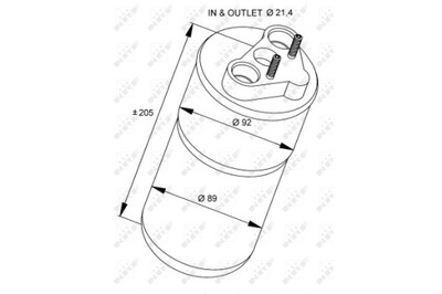 NRF DESHUMECTADOR DE ACONDICIONADOR RENAULT TRAFIC II OPEL VIVARO 06-  