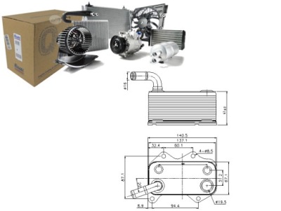 Nissens 90660 радіатор оливи, олія двигунний фото №1