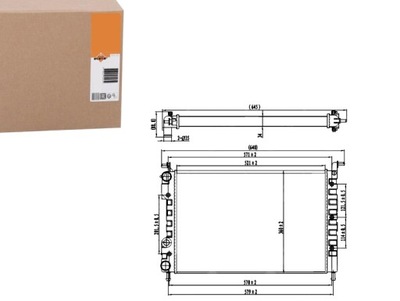 РАДИАТОР ДВИГАТЕЛЯ NRF FTA2182 1043091 8MK376704781