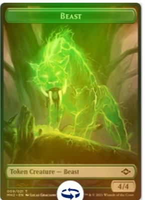 Beast Token (G 4/4) // Treasure Token (V.2) FOIL XMH2 -