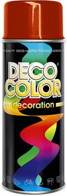 FARBA LAKIER SPRAY 400ml DECO COLOR Czerwony