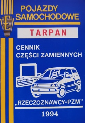 Cennik części zamiennych TARPAN