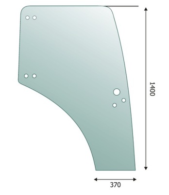 VENTANAS DE PUERTA IZQUIERDA NUEVO HOLLAND TD5.65 TD5.75 TD5.85 CASE FARMALL A  