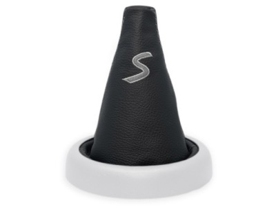 Mini cooper s r50 чохол перемикання передач чорна шкіра вишивка s szary фото №1