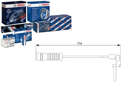 Bosch датчик зносу гальмівних колодок гальмівних bos, 1 9 фото №1