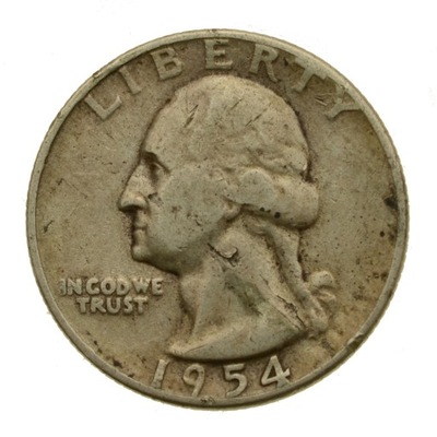 USA - 25 cents 1954 r. - Stan 3