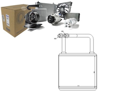 Обігрівач 180x214x25 mercedes cls c218 cls фото №1