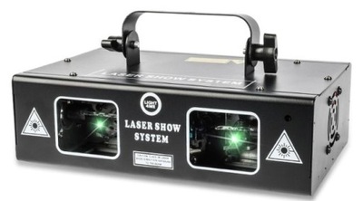 LIGHT4ME LASER RGB GEOMETRIC 2x350mW projektor laserowy rzutnik sceniczny