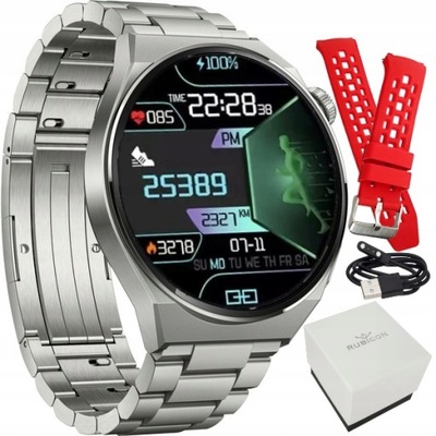 SMARTWATCH Męski 600mAH ROZMOWY EKG PULSOMETR J.PL