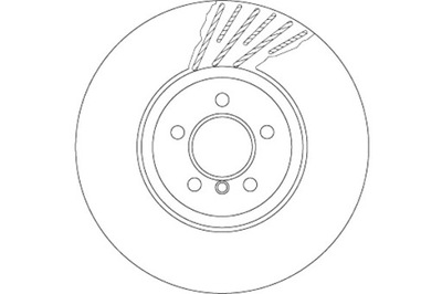 TRW DISCOS DE FRENADO 2SZT. PARTE DELANTERA BMW 5 F10 5 F11 5 GRAN TURISMO F07 6  