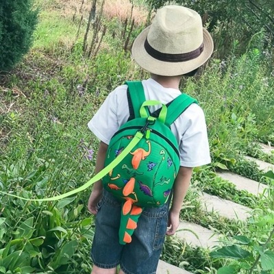 Plecak dziecięcy zielony dinozaur