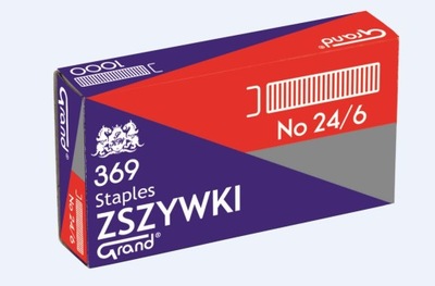 Zszywki 24/6 (1000szt*10) GRAND