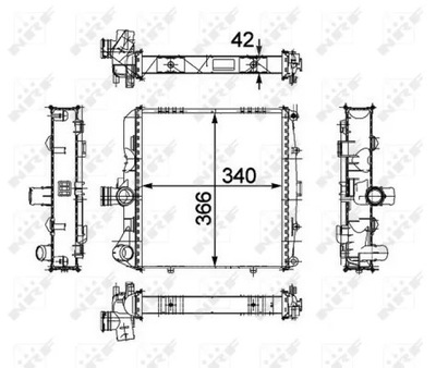 NRF 58486 CHLODNICA, SISTEMA AUŠINIMO VARIKLIO 